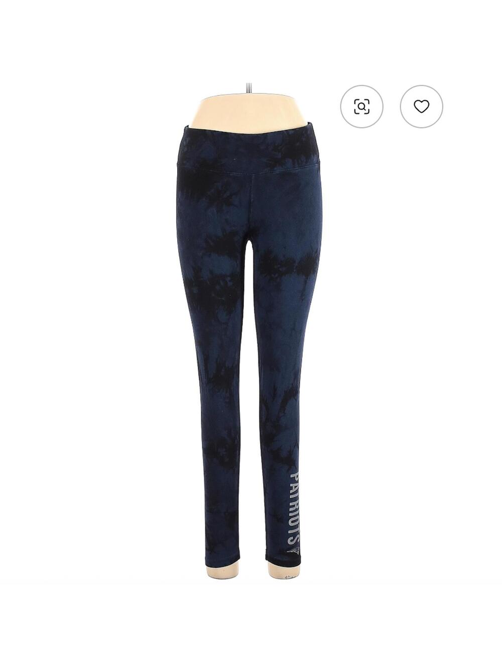 NFL Blue Patriots Tie-Dye Leggings Size M